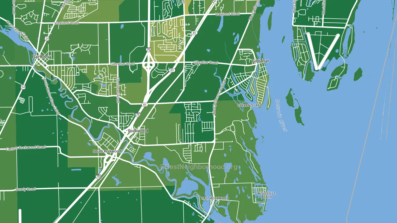 48173, MI block-group voter-turnout map