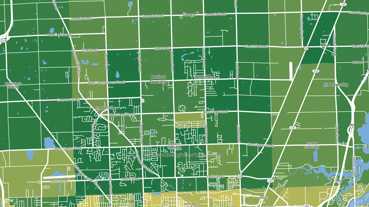 48182, MI block-group voter-turnout map