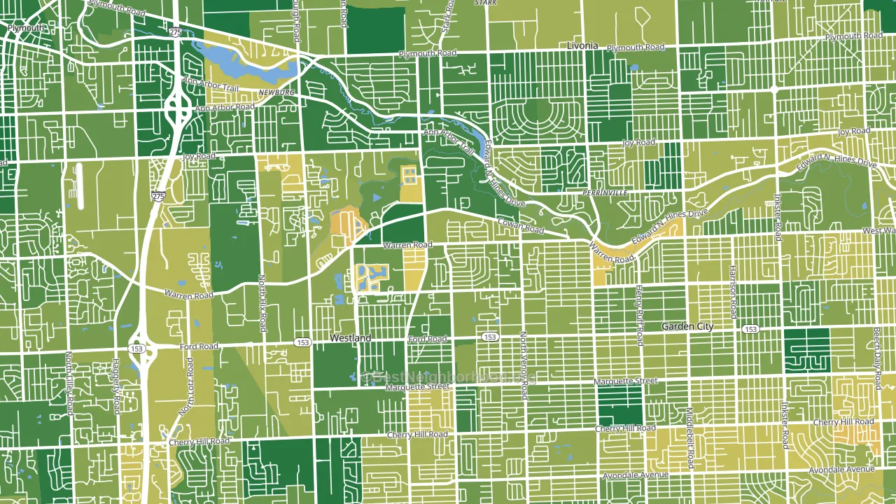 48185, MI block-group voter-turnout map