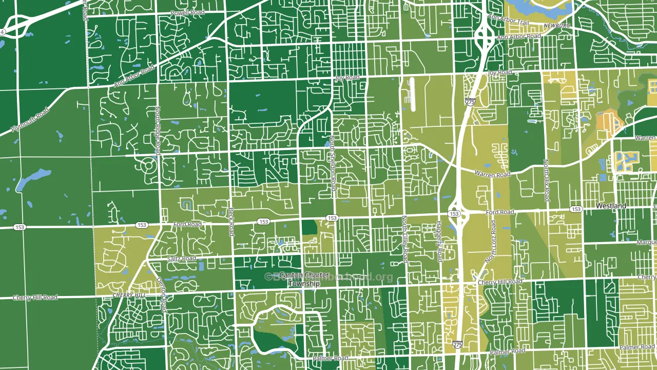 48187, MI block-group voter-turnout map