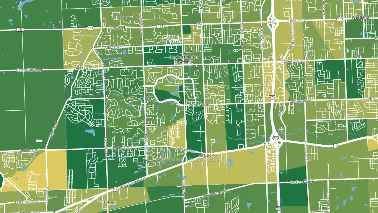 48188, MI block-group voter-turnout map