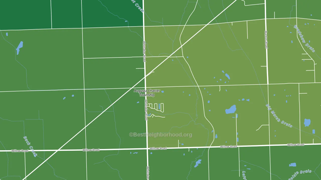 48190, MI block-group voter-turnout map