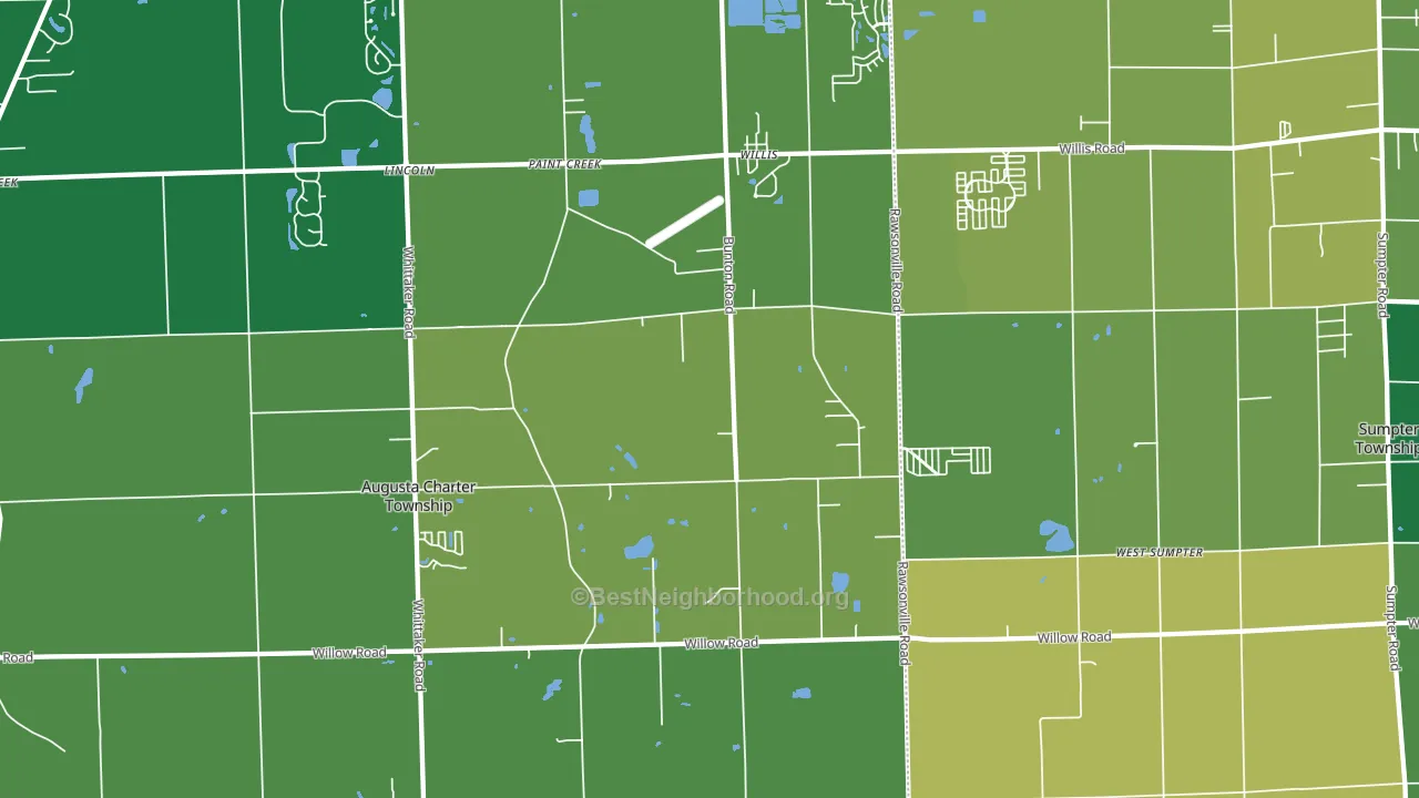 48191, MI block-group voter-turnout map