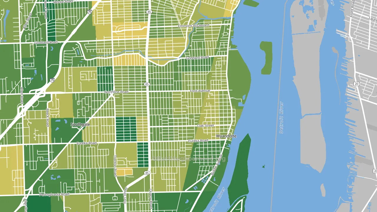 48192, MI block-group voter-turnout map