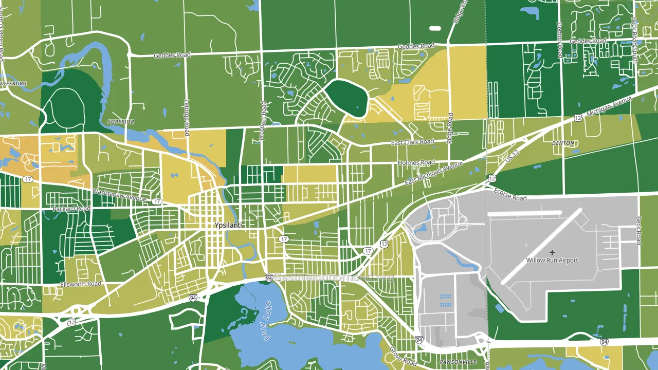 48198, MI block-group voter-turnout map