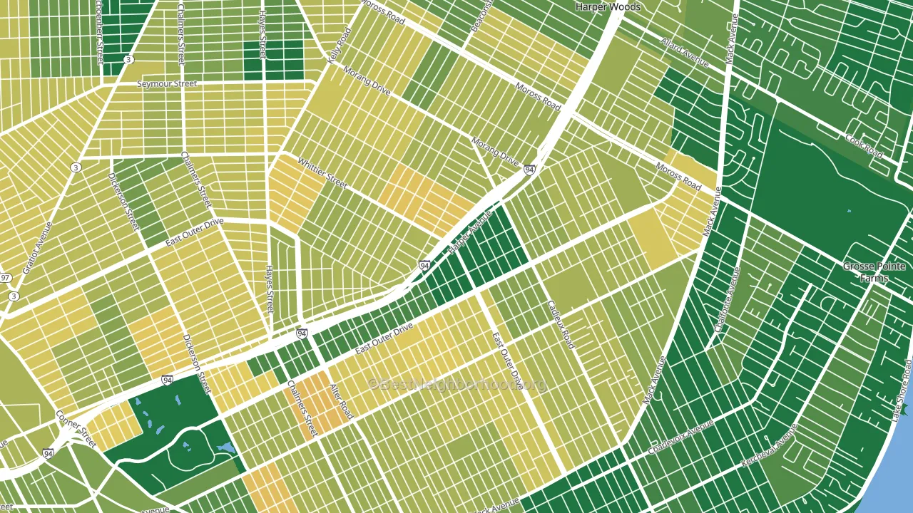 48224, MI block-group voter-turnout map