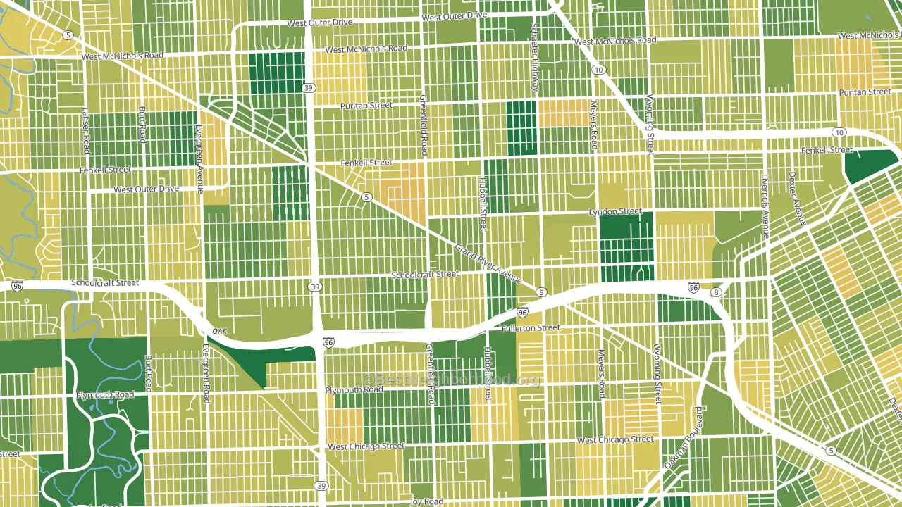 48227, MI block-group voter-turnout map