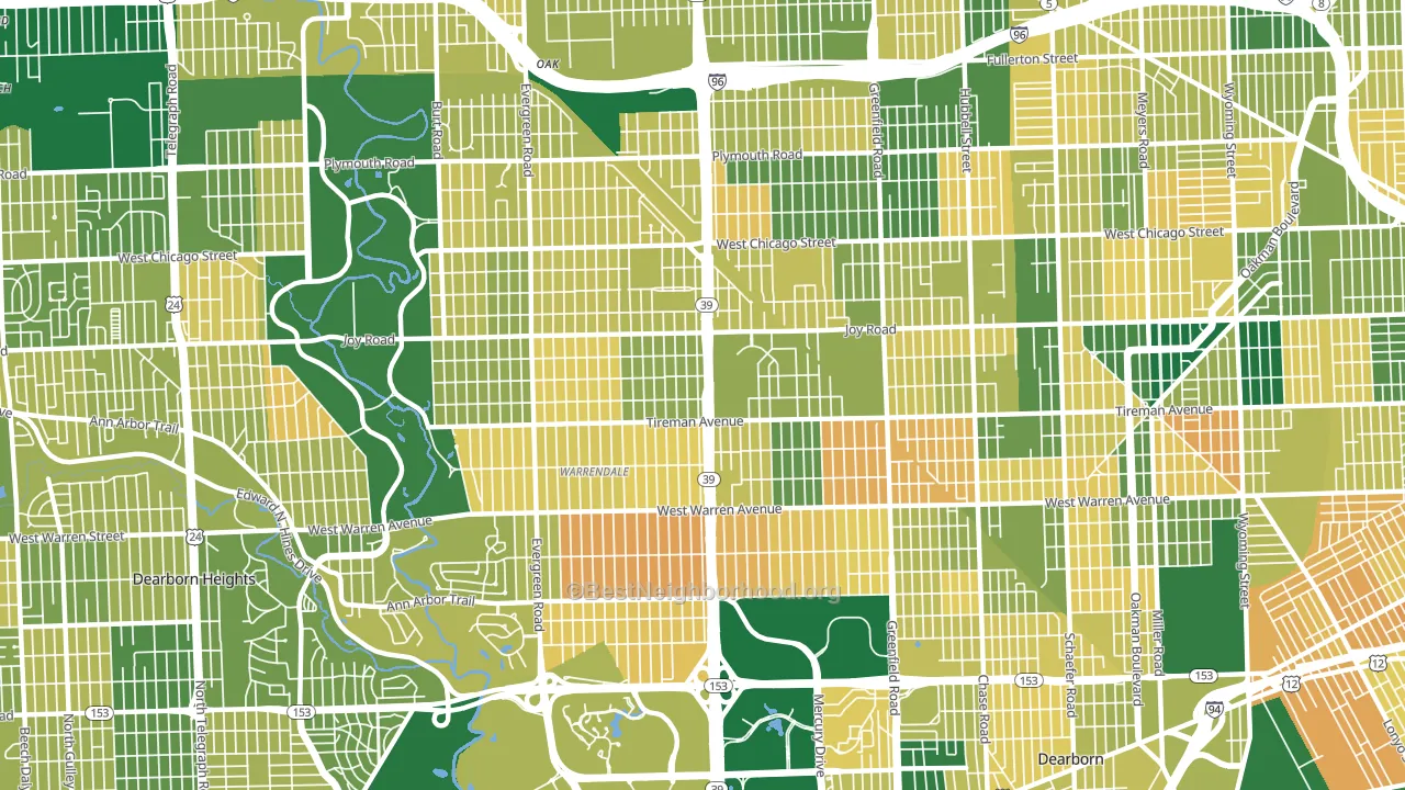 48228, MI block-group voter-turnout map