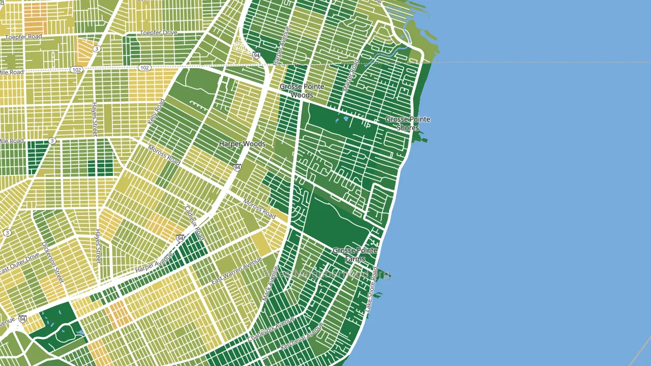 48236, MI block-group voter-turnout map