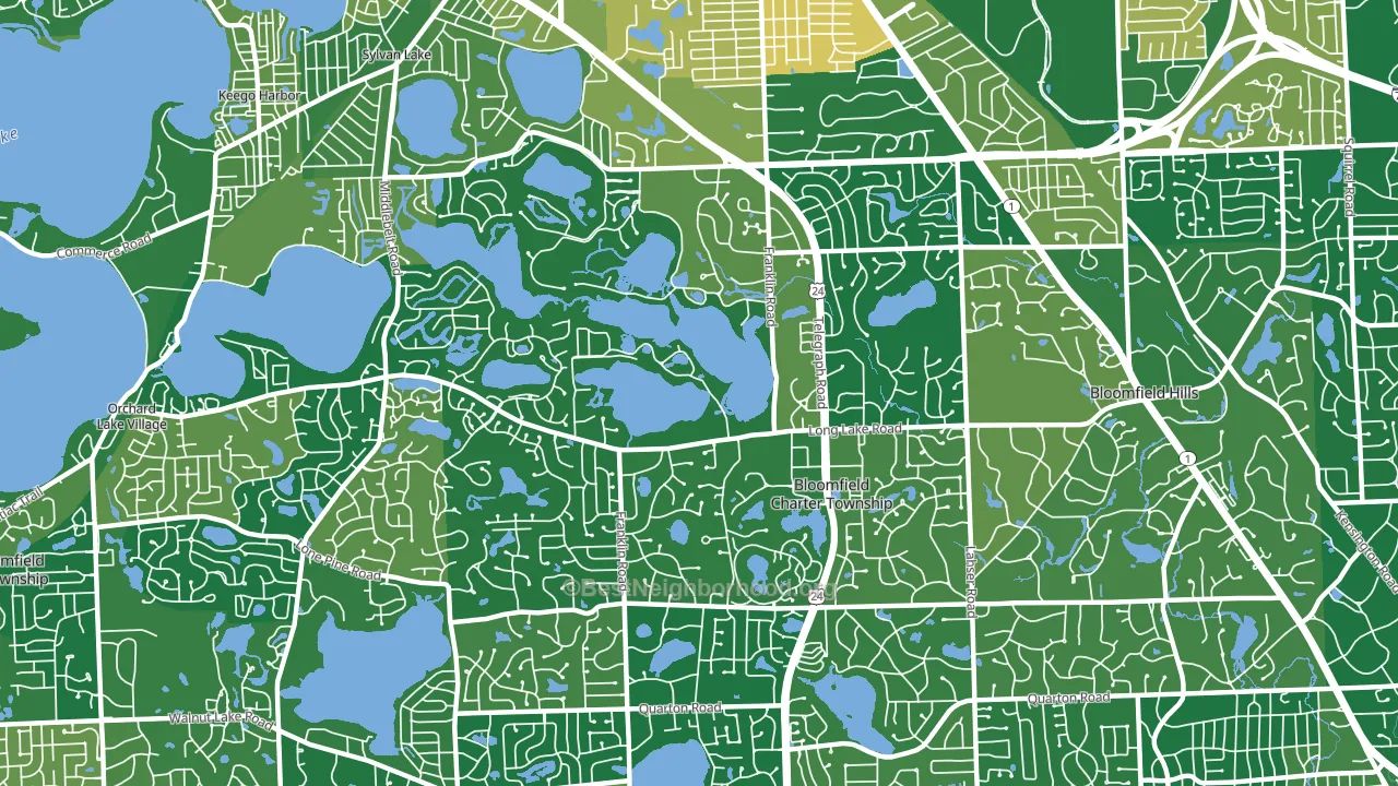 48302, MI block-group voter-turnout map