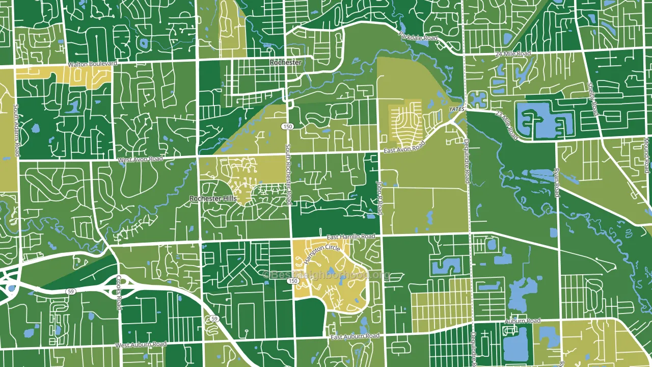 48307, MI block-group voter-turnout map