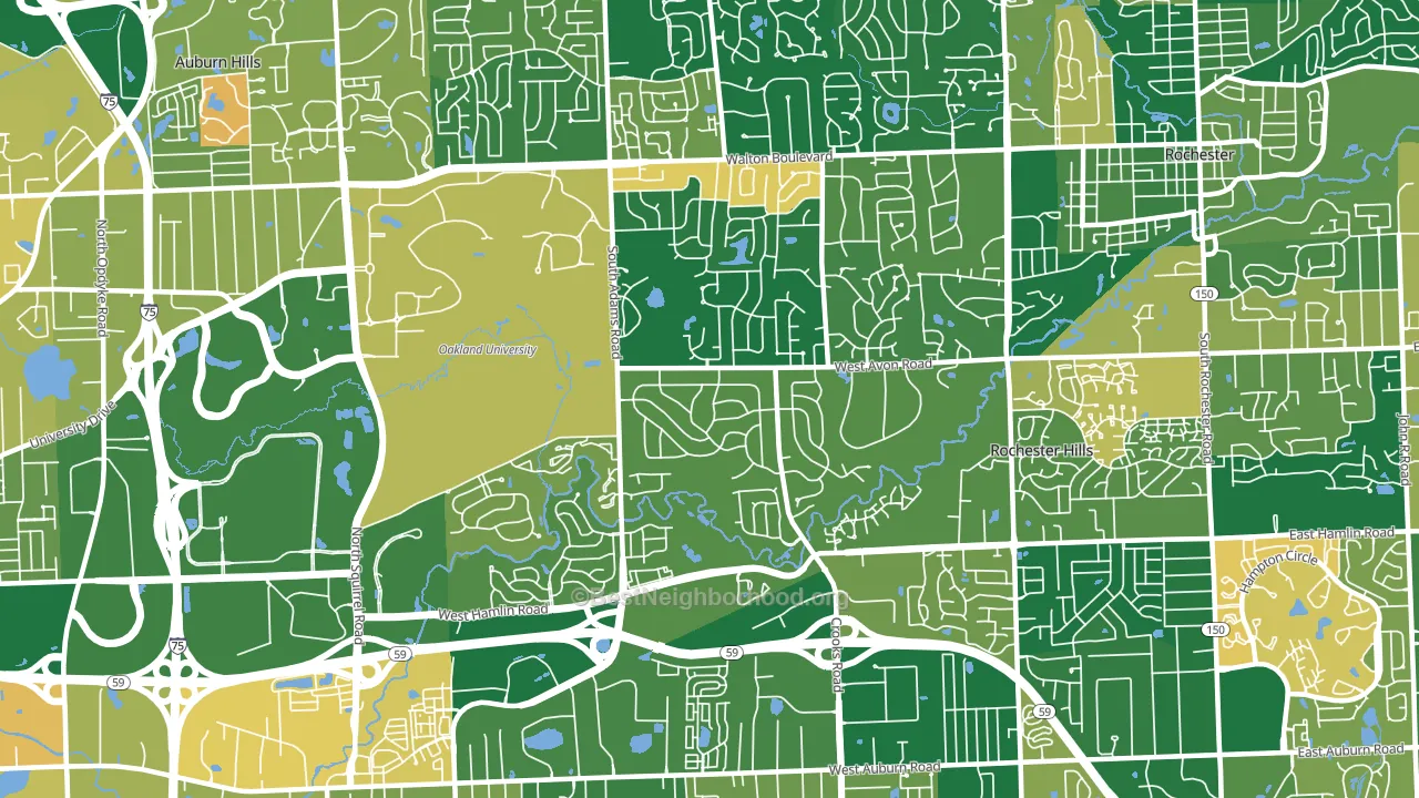 48309, MI block-group voter-turnout map
