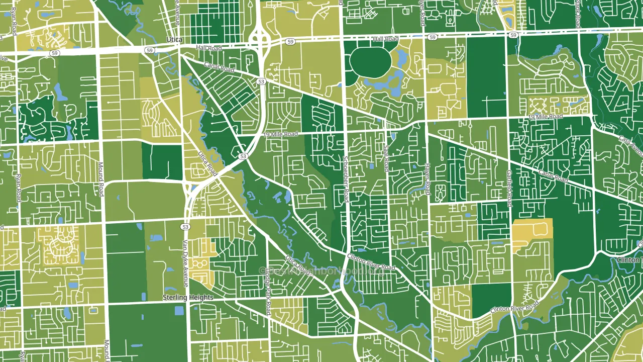 48313, MI block-group voter-turnout map
