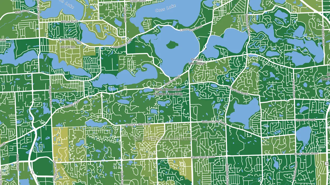 48323, MI block-group voter-turnout map