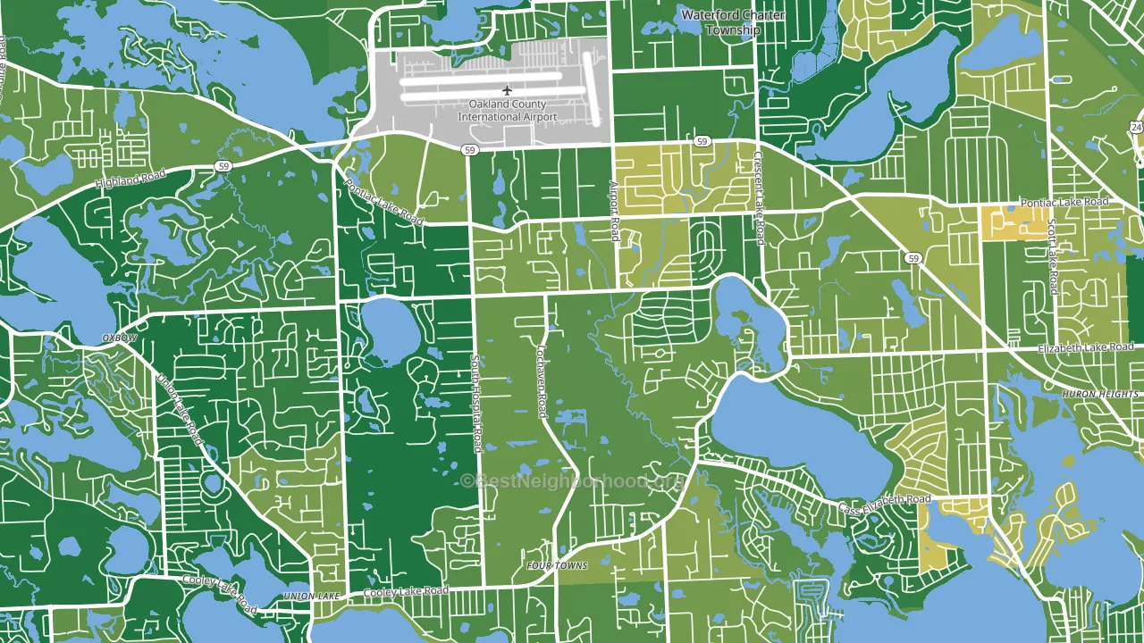 48327, MI block-group voter-turnout map