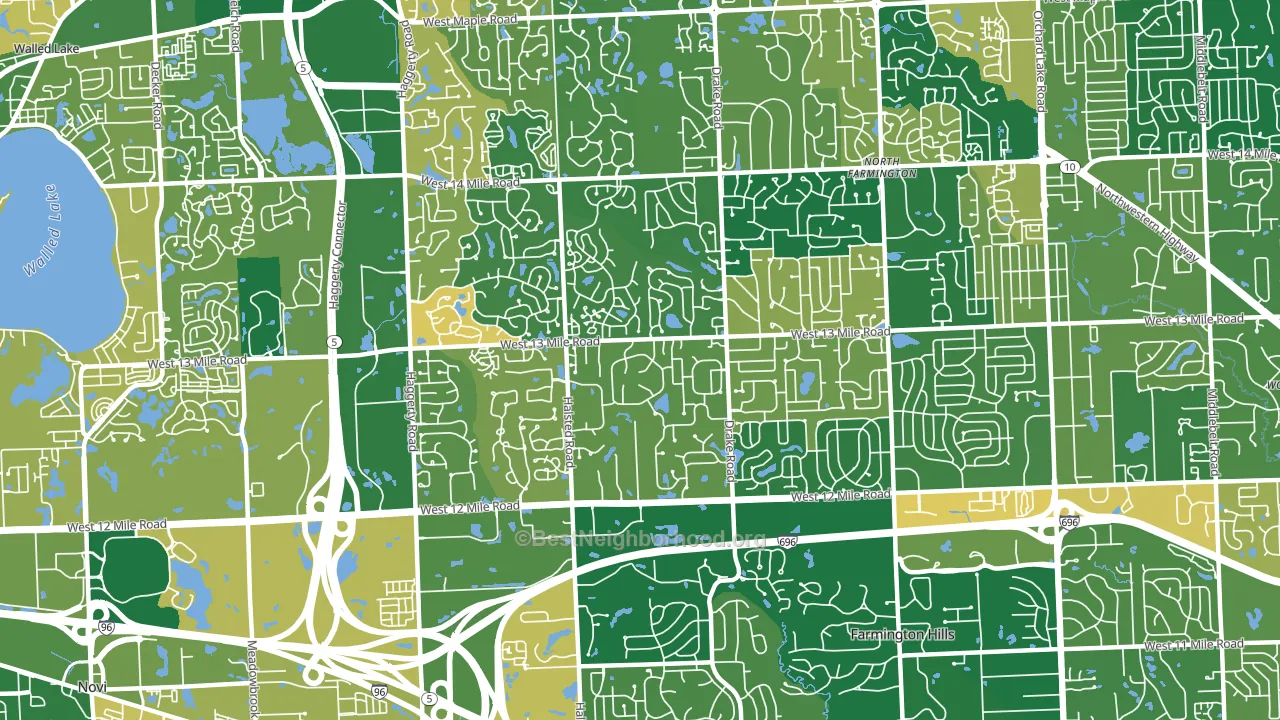48331, MI block-group voter-turnout map