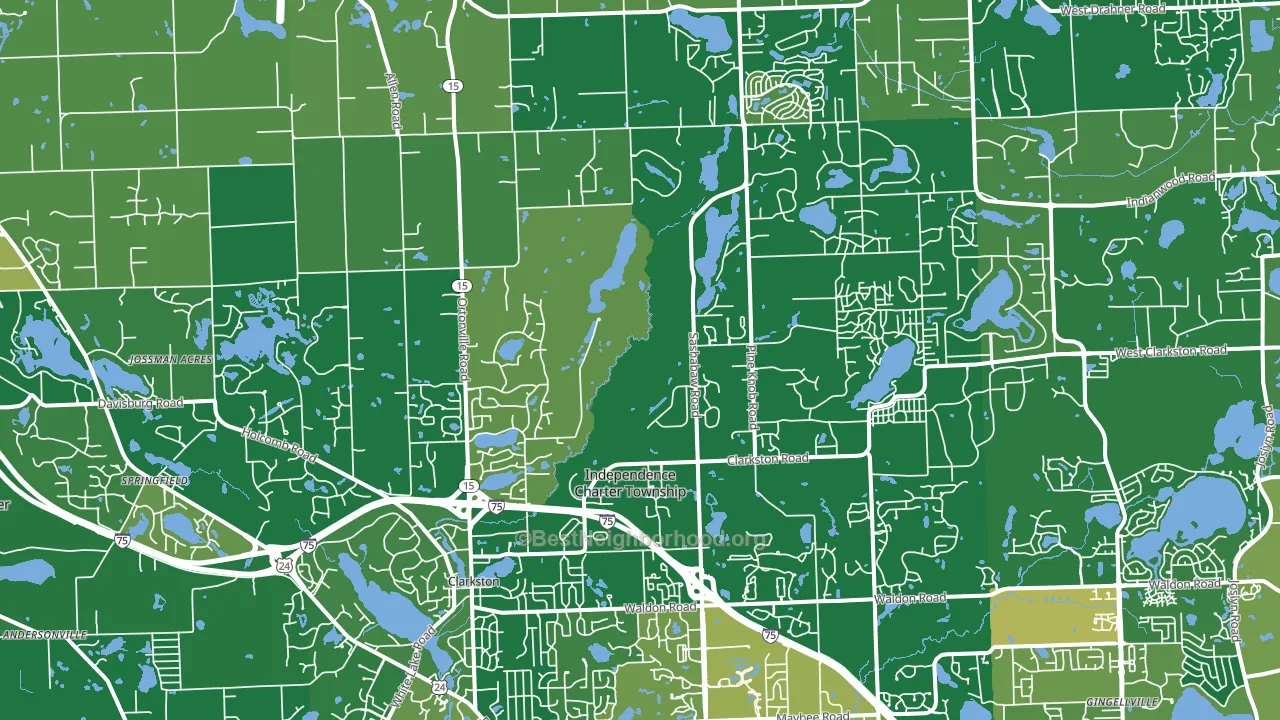 48348, MI block-group voter-turnout map