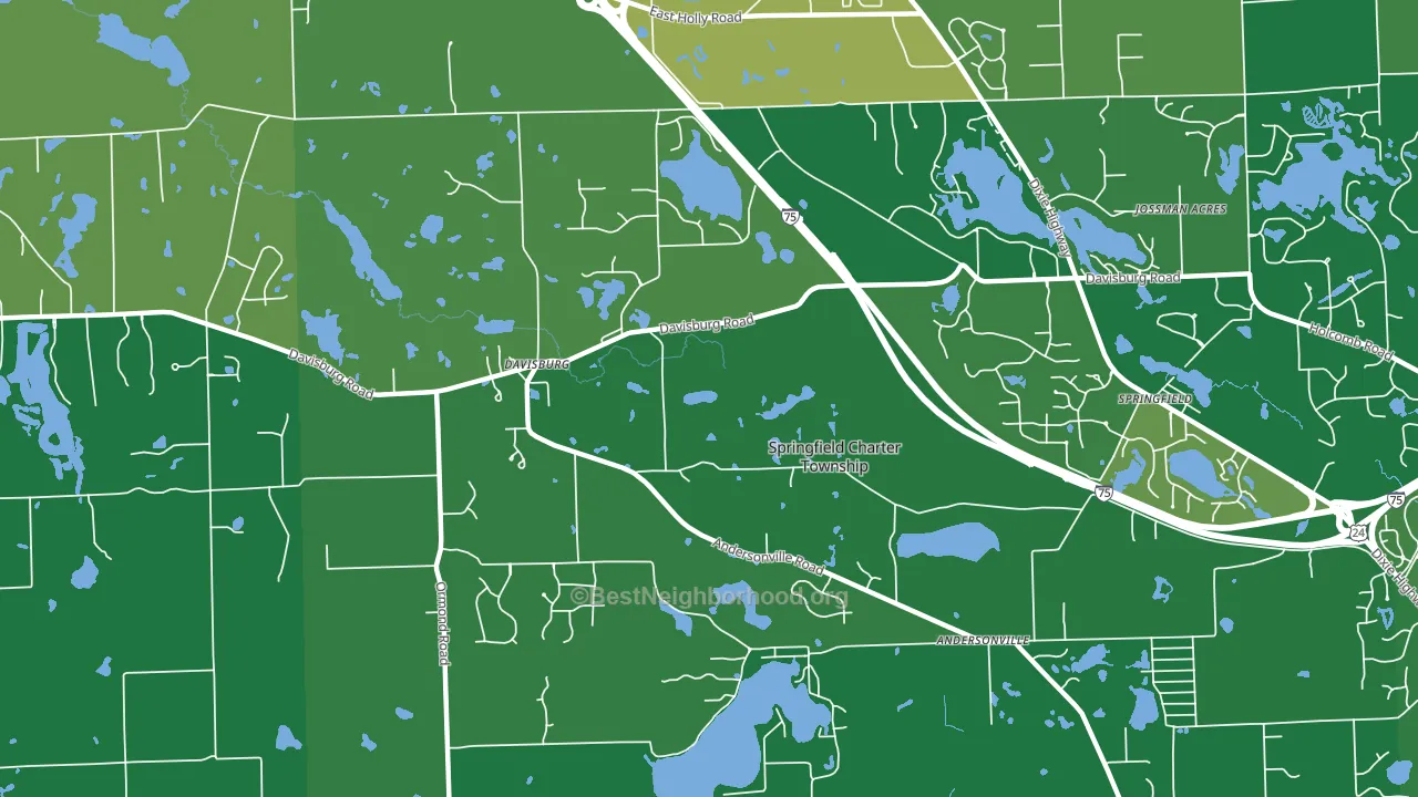 48350, MI block-group voter-turnout map