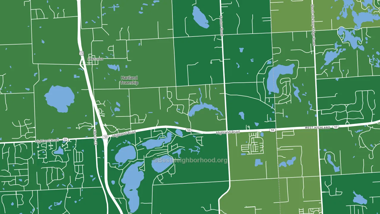 48353, MI block-group voter-turnout map
