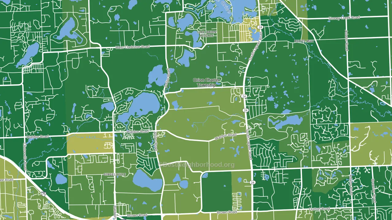 48360, MI block-group voter-turnout map