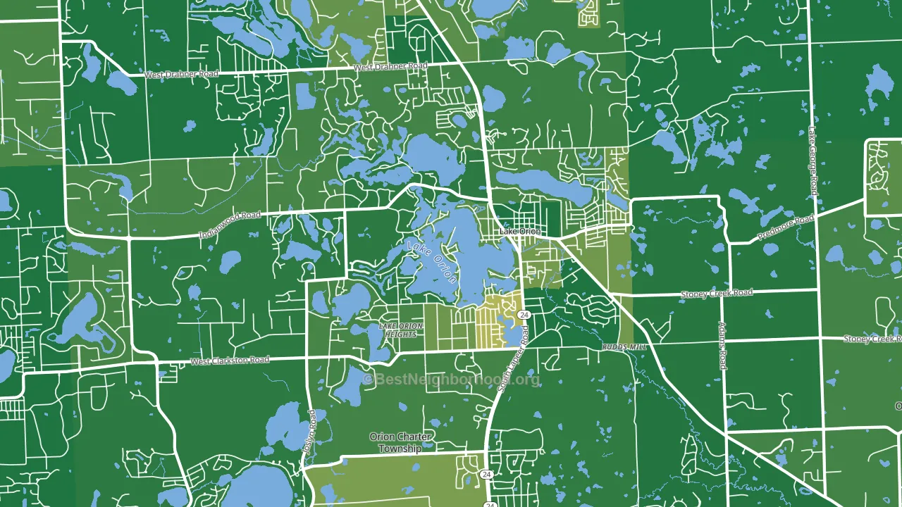 48362, MI block-group voter-turnout map