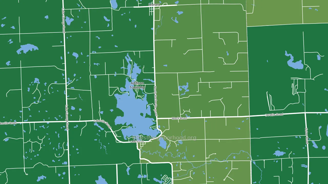 48367, MI block-group voter-turnout map