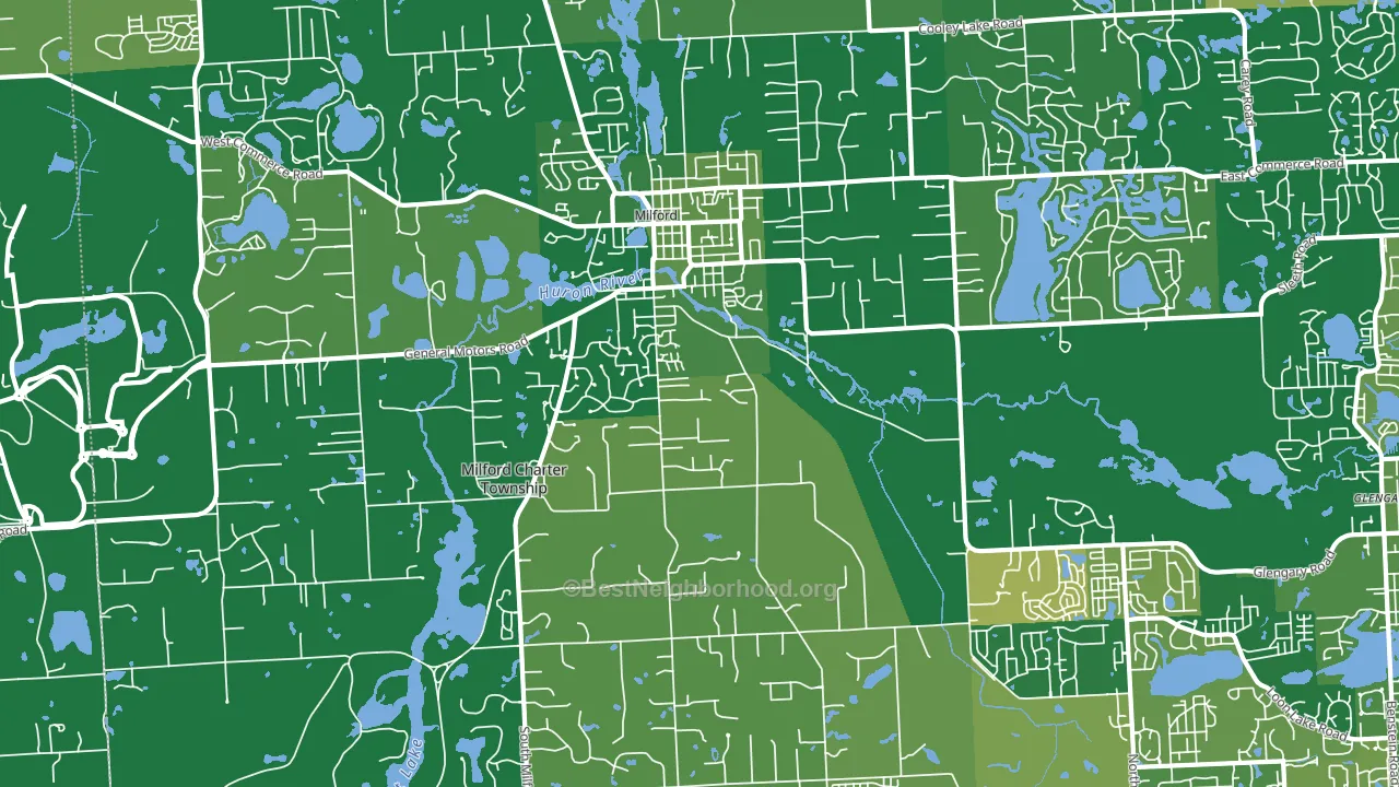 48381, MI block-group voter-turnout map