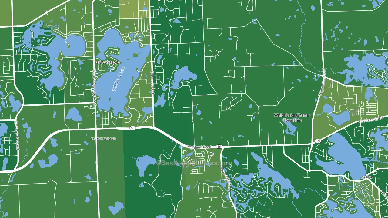 48383, MI block-group voter-turnout map