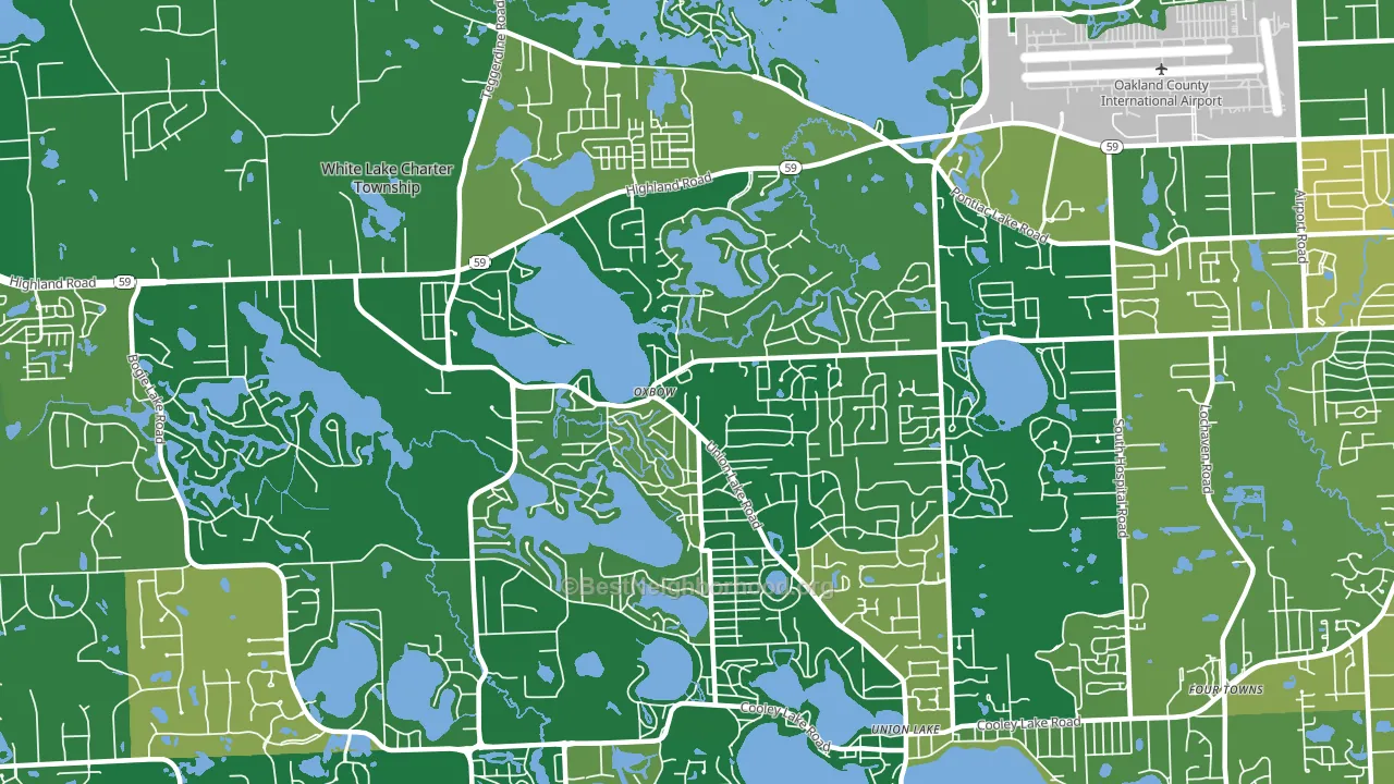 48386, MI block-group voter-turnout map