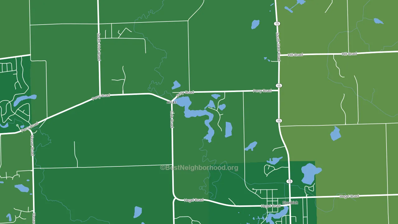 48411, MI block-group voter-turnout map