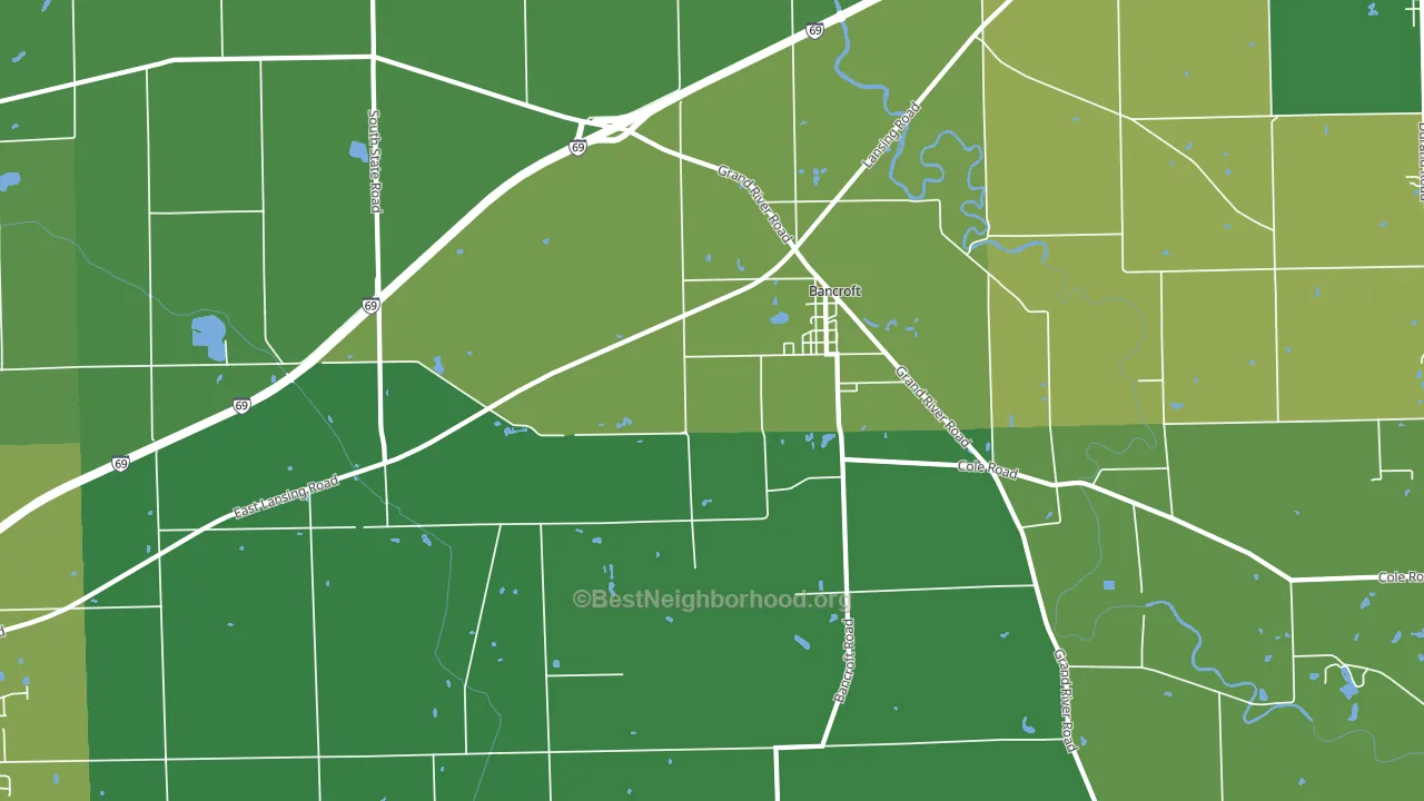 48414, MI block-group voter-turnout map