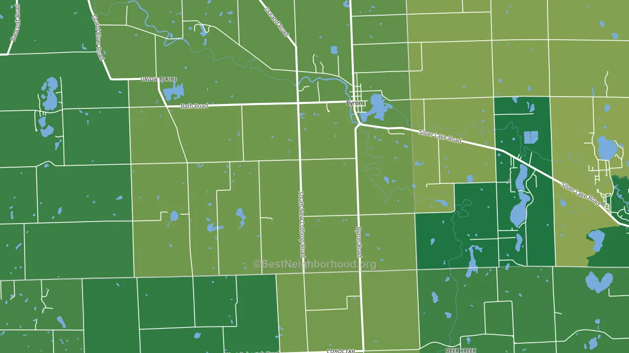 48418, MI block-group voter-turnout map