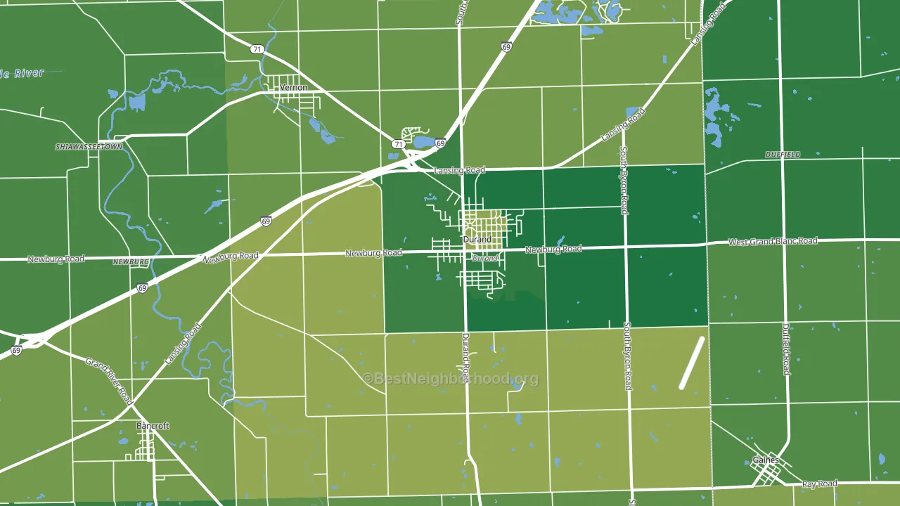 48429, MI block-group voter-turnout map