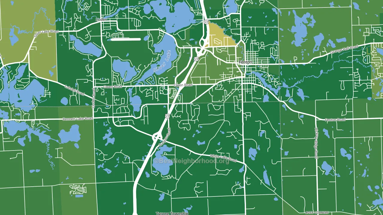 48430, MI block-group voter-turnout map