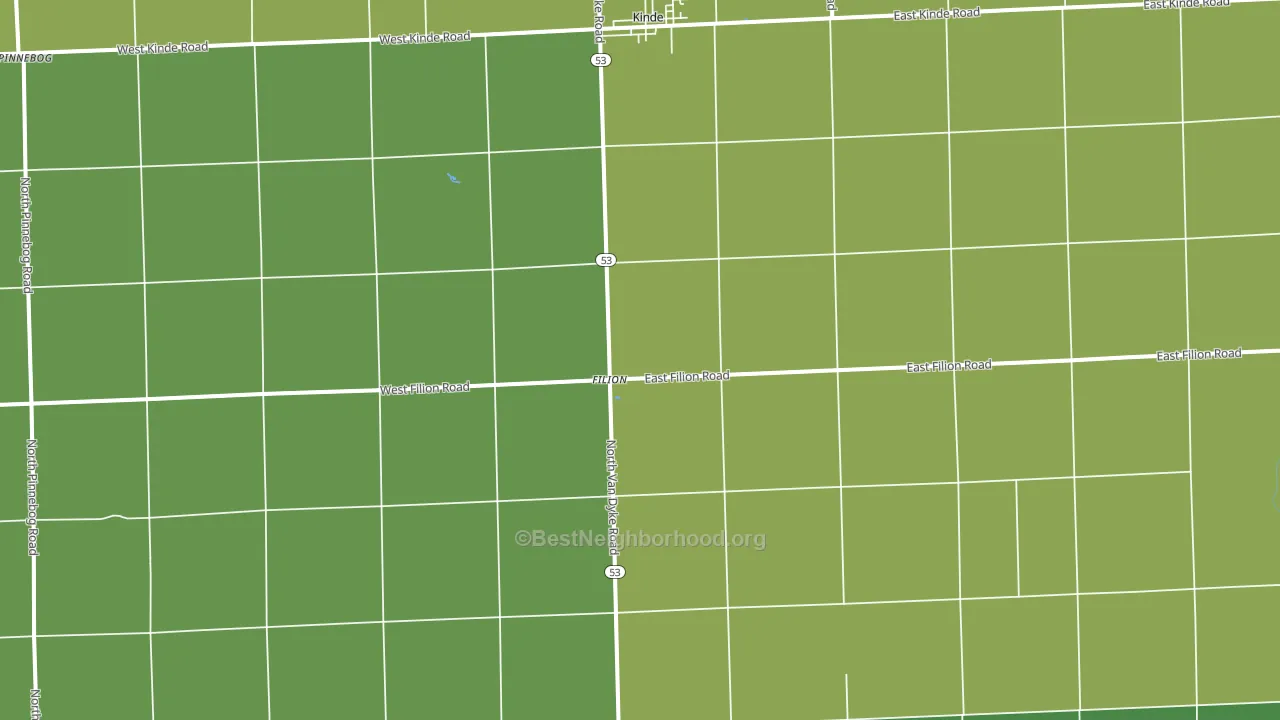 48432, MI block-group voter-turnout map