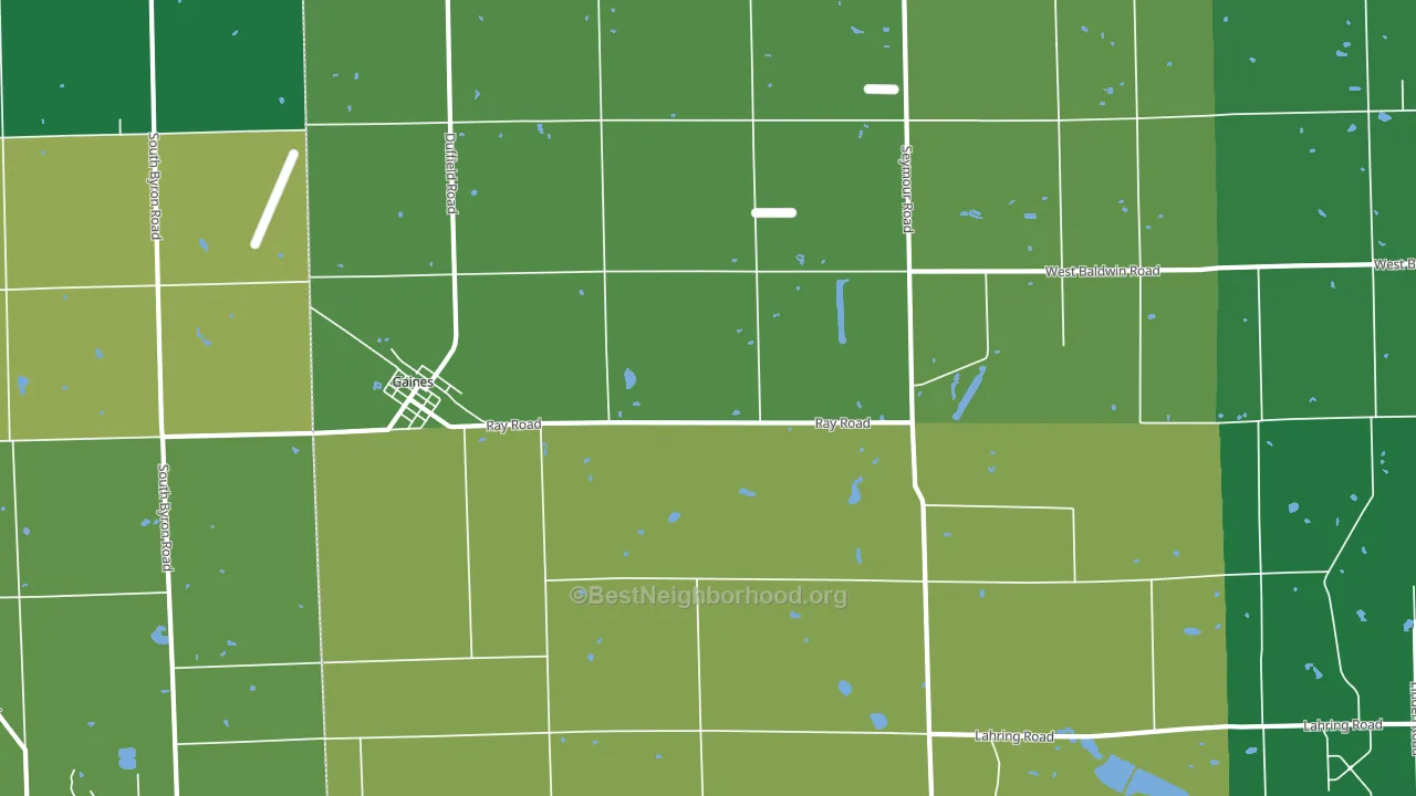 48436, MI block-group voter-turnout map
