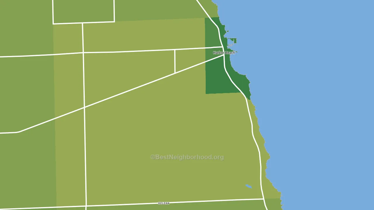 48441, MI block-group voter-turnout map