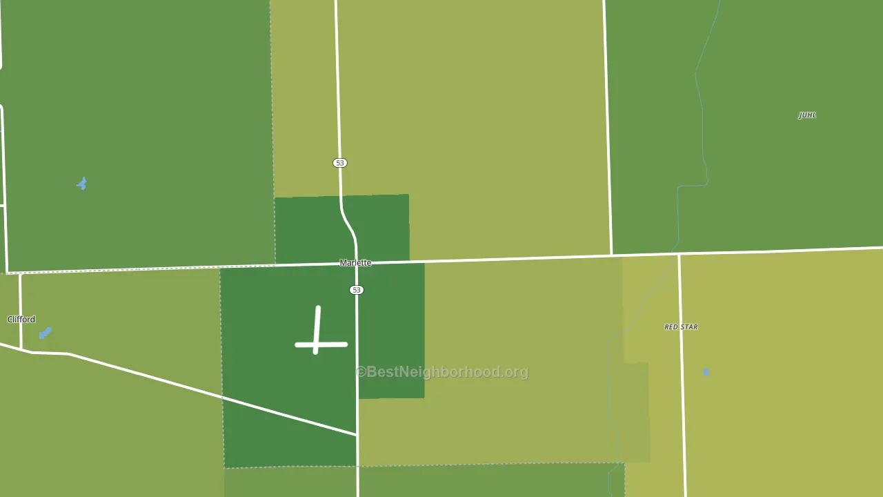 48453, MI block-group voter-turnout map
