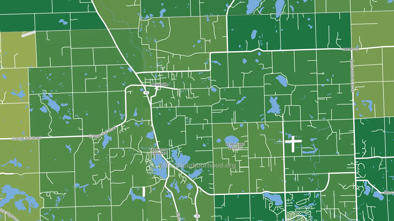 48462, MI block-group voter-turnout map