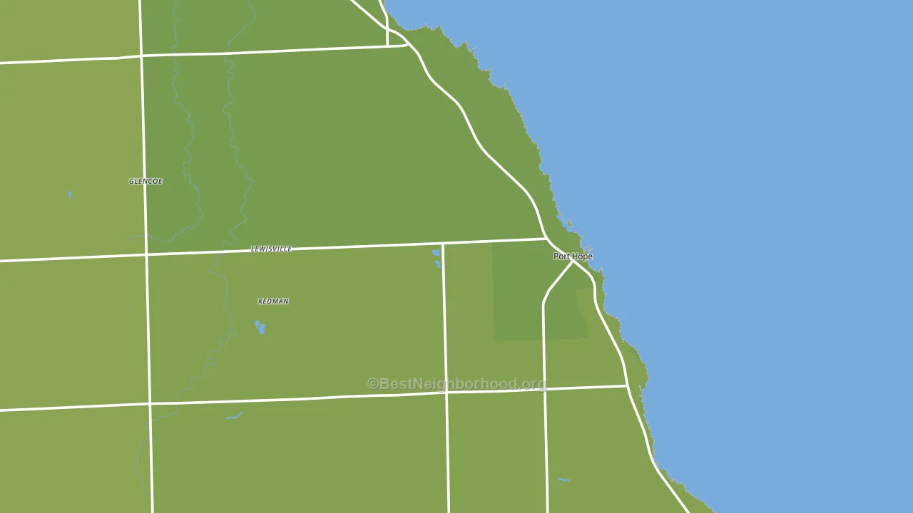 48468, MI block-group voter-turnout map