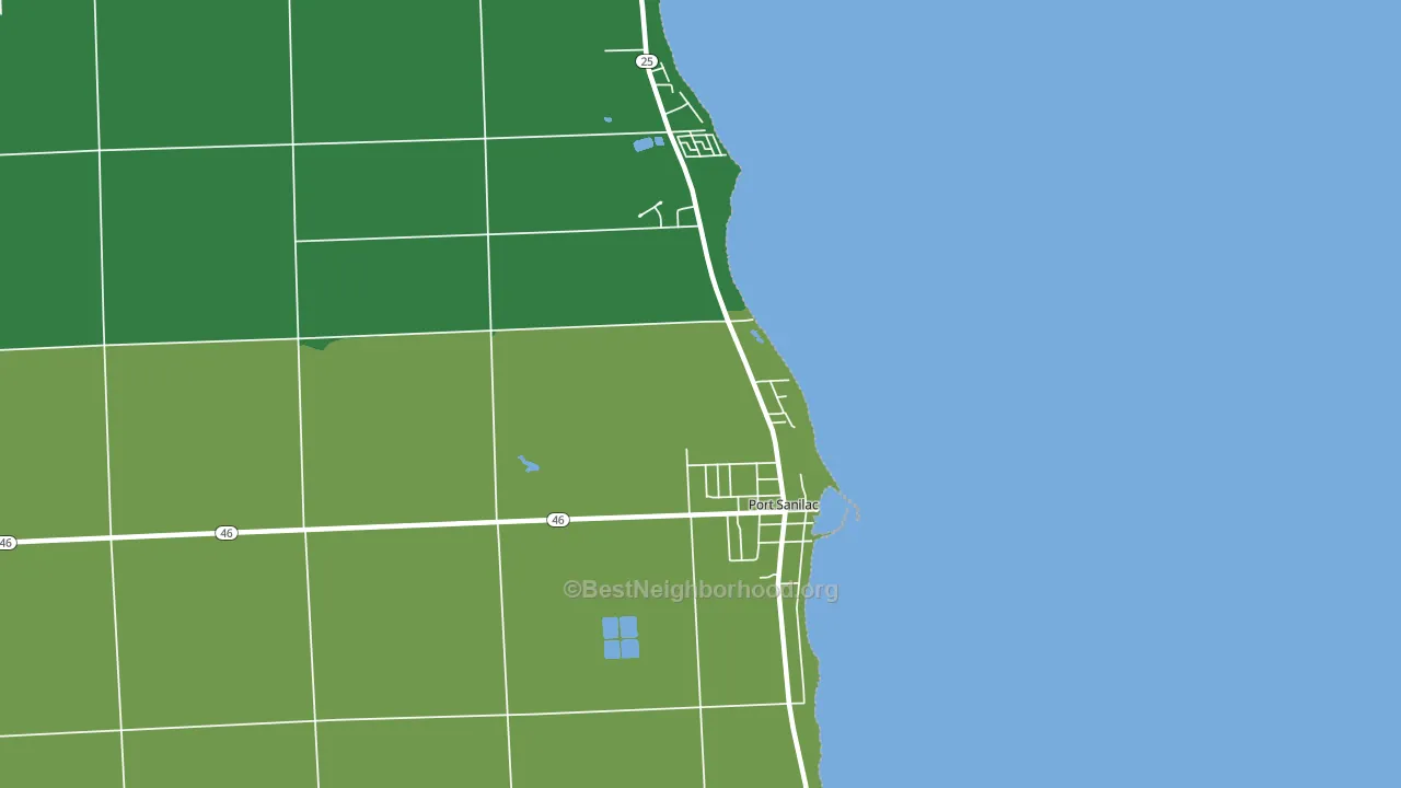 48469, MI block-group voter-turnout map