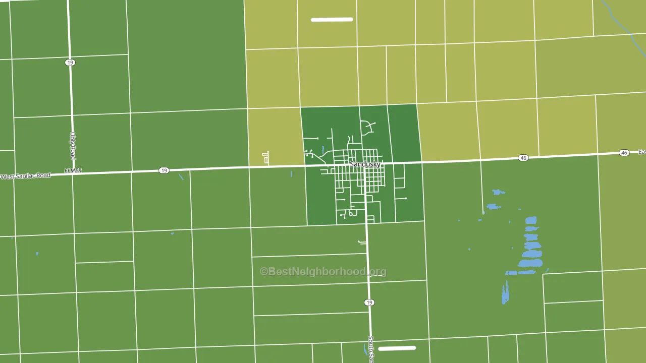 48471, MI block-group voter-turnout map