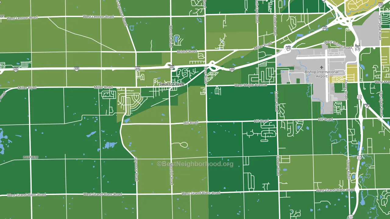48473, MI block-group voter-turnout map