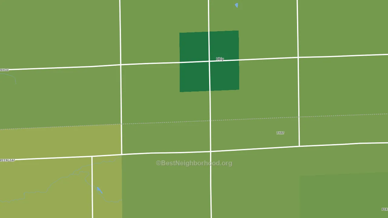 48475, MI block-group voter-turnout map