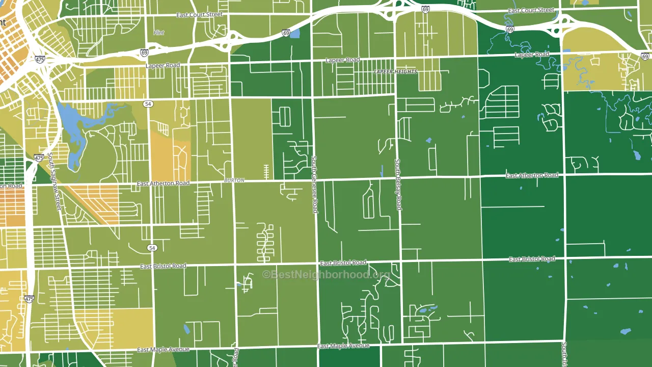 48519, MI block-group voter-turnout map