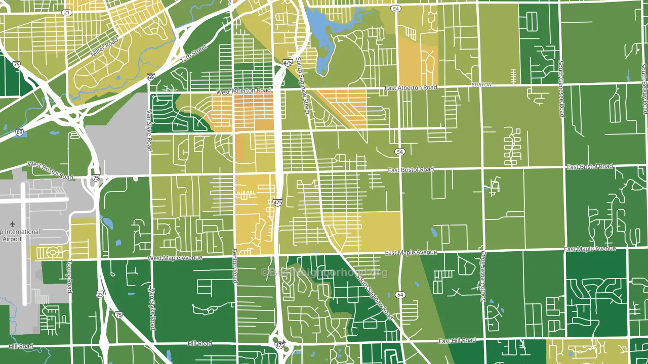48529, MI block-group voter-turnout map