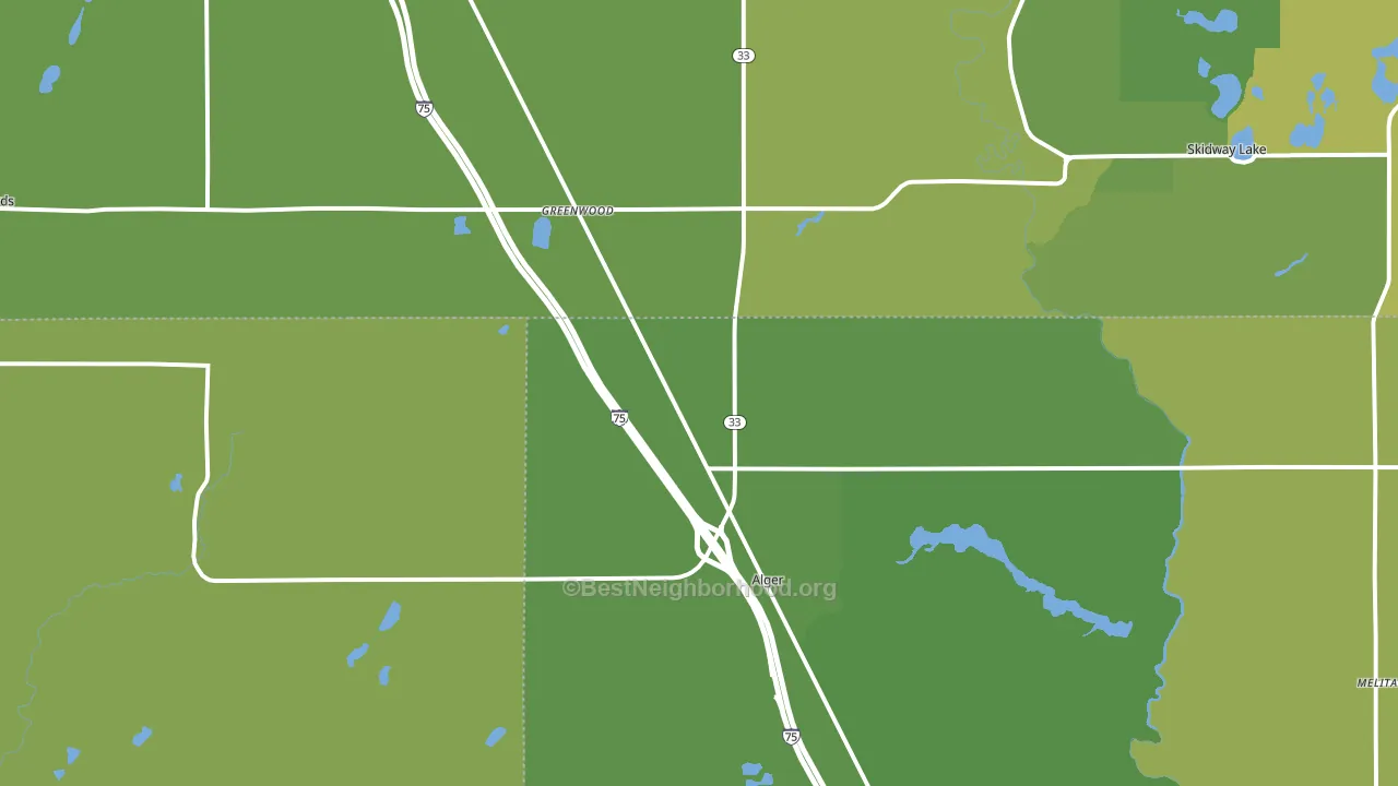 48610, MI block-group voter-turnout map