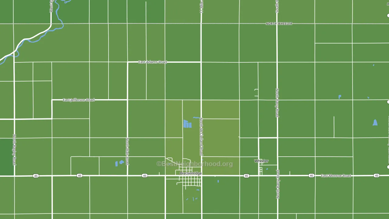 48615, MI block-group voter-turnout map