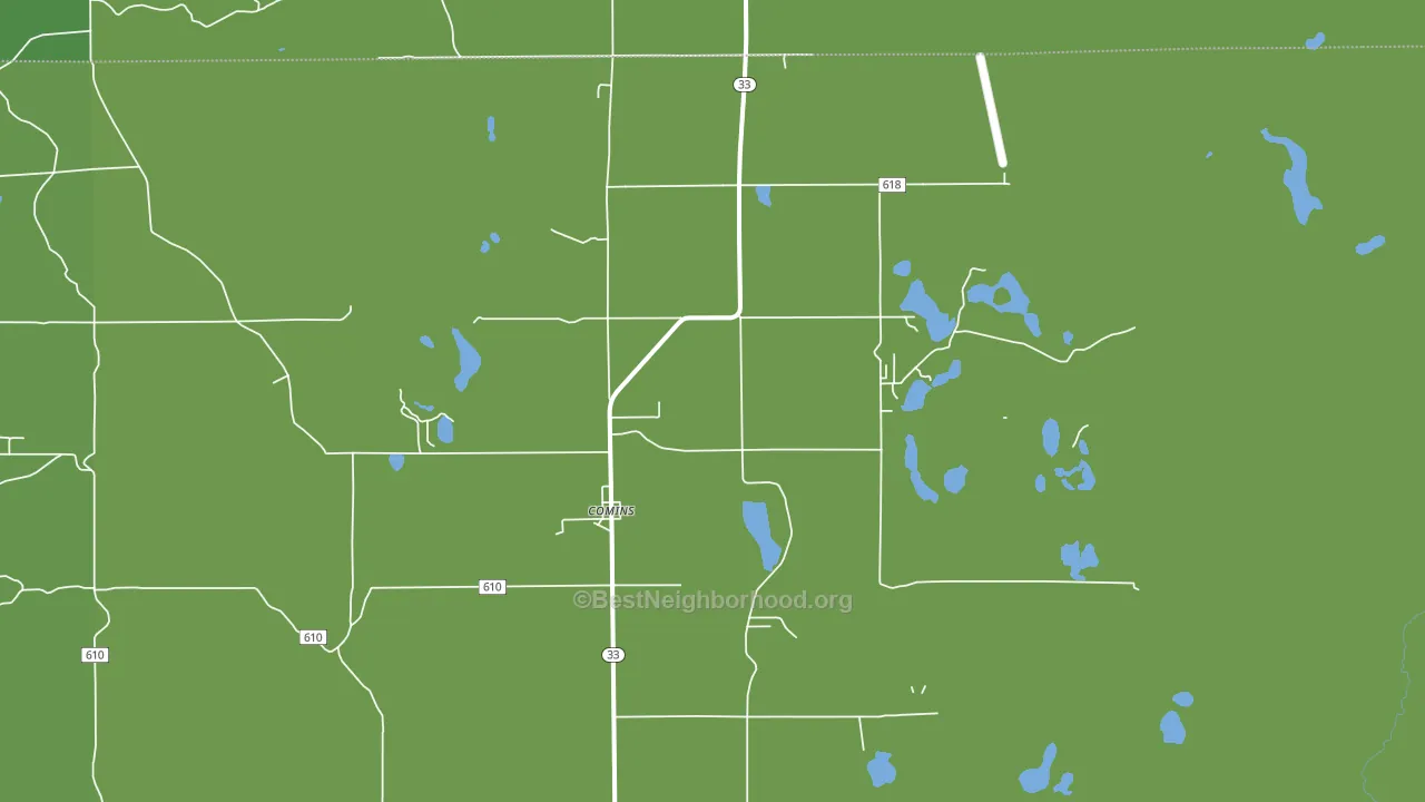 48619, MI block-group voter-turnout map