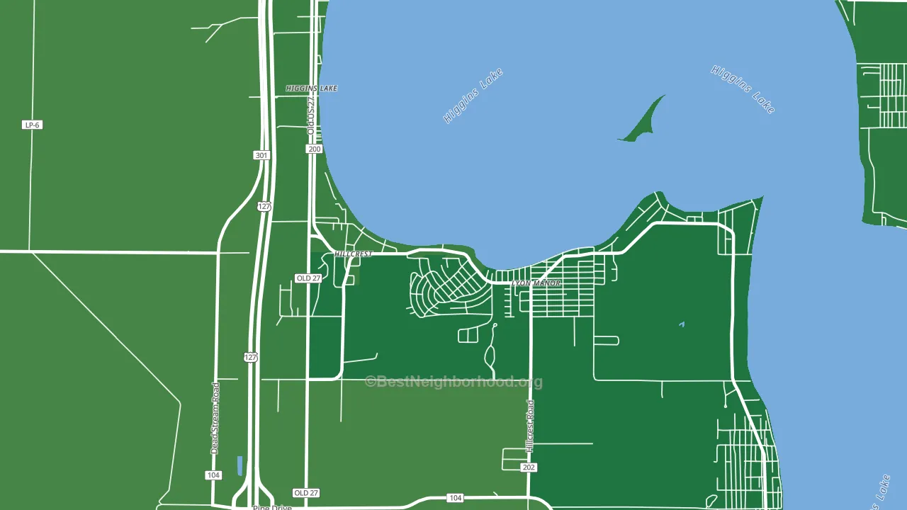 48627, MI block-group voter-turnout map
